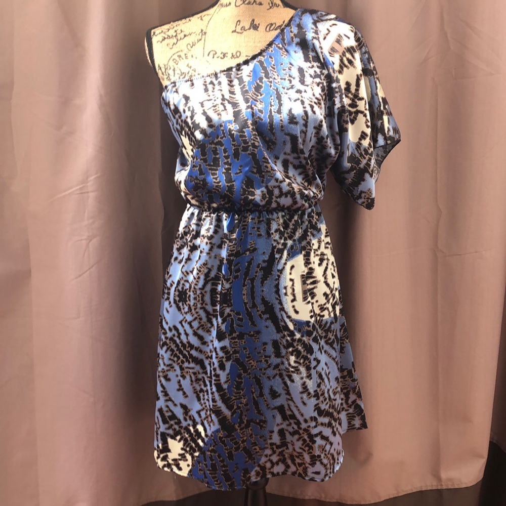Dots Single Shoulder Spring, Summer Dress